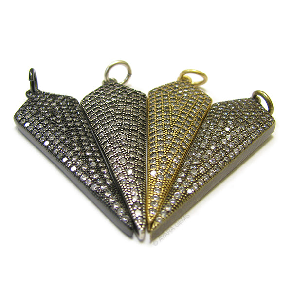 Arrowhead Micro Pave CZ Pendant