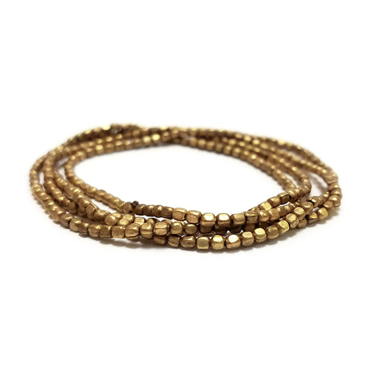 Brass 2mm Square Bead