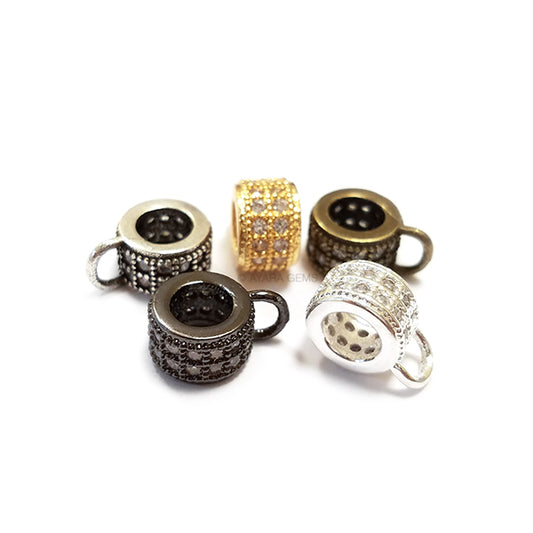 Pendant Bail Micro Pave CZ