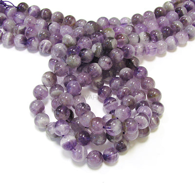 Amethyst 4mm Round Bead Strand
