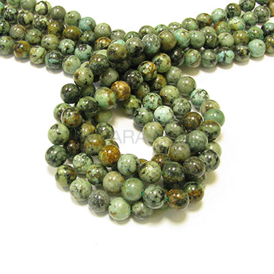 African Turquoise 8mm Round Bead Strand