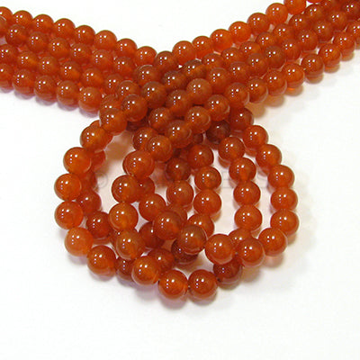 Eklavya Jewels Natural Carnelian Shaded Beads – 2x2mm Round Israel Cut – 13" Strand AAA Quality