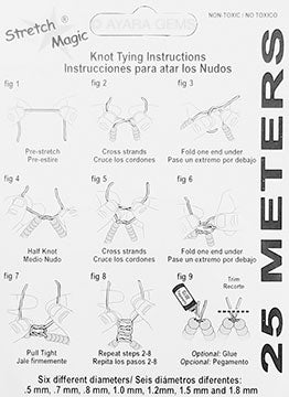 Stretch Magic Cord, Clear, Elastic, 25 meters