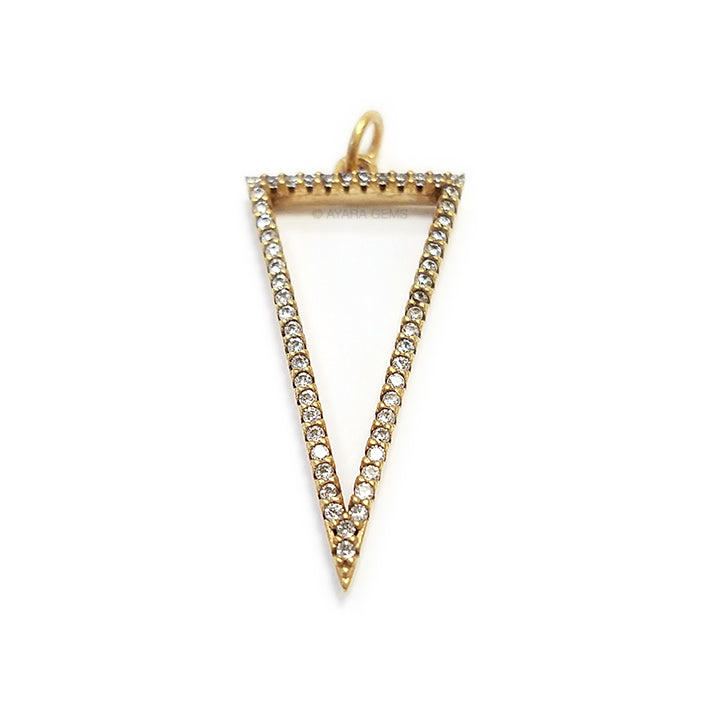 Triangle Micro Pave CZ Pendant