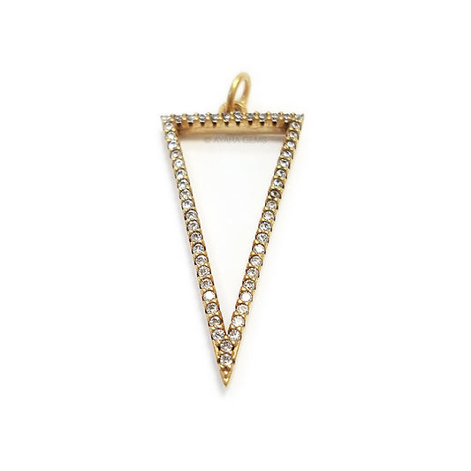 Triangle Micro Pave CZ Pendant