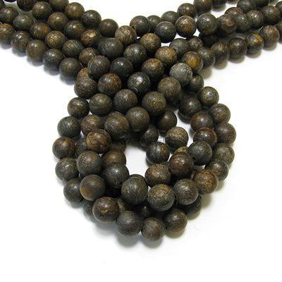 Matte Bronzite 6mm Round Bead Strand