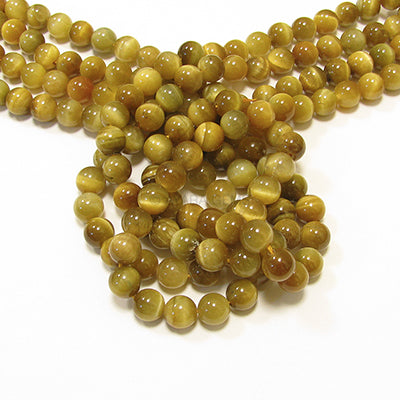 Honey Tigereye 8mm Round Bead Strand