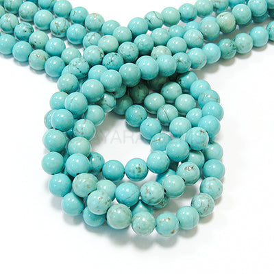 Turquoise 4mm Round Bead Strand