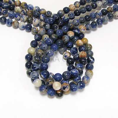 Orange Sodalite 10mm Round Bead Strand