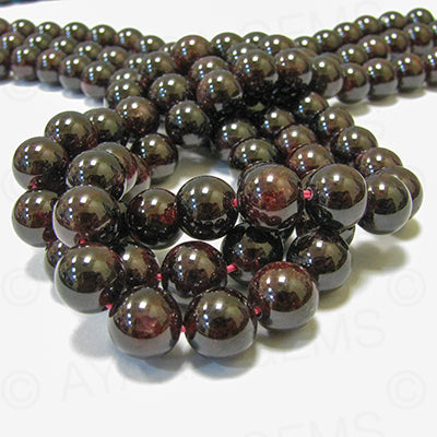 Garnet 6mm Round Bead Strand