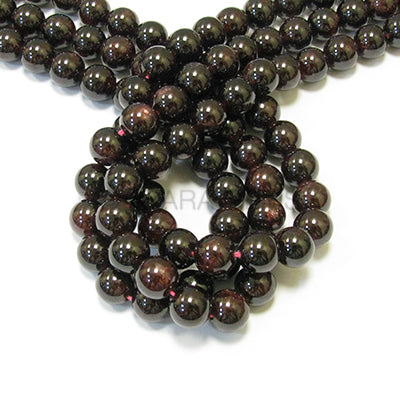 Garnet 12mm Round Bead Strand