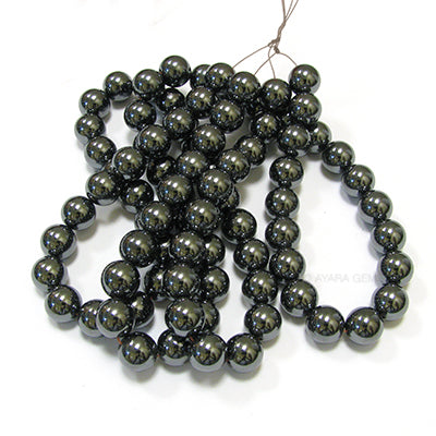 Hematite 10mm Round Bead Strand