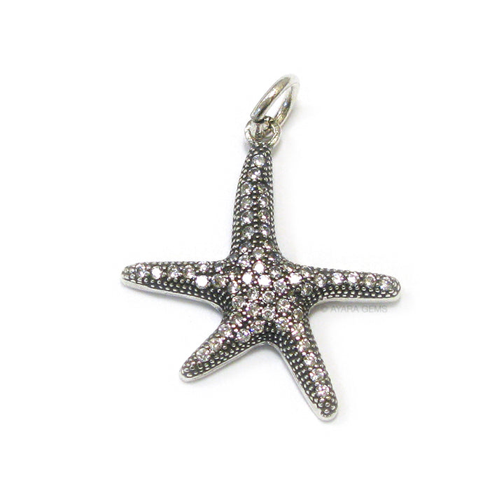 Starfish Micro Pave CZ Pendant